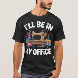 Funny Quilting Art For Cat Quilt Sewing Quilter T-Shirt