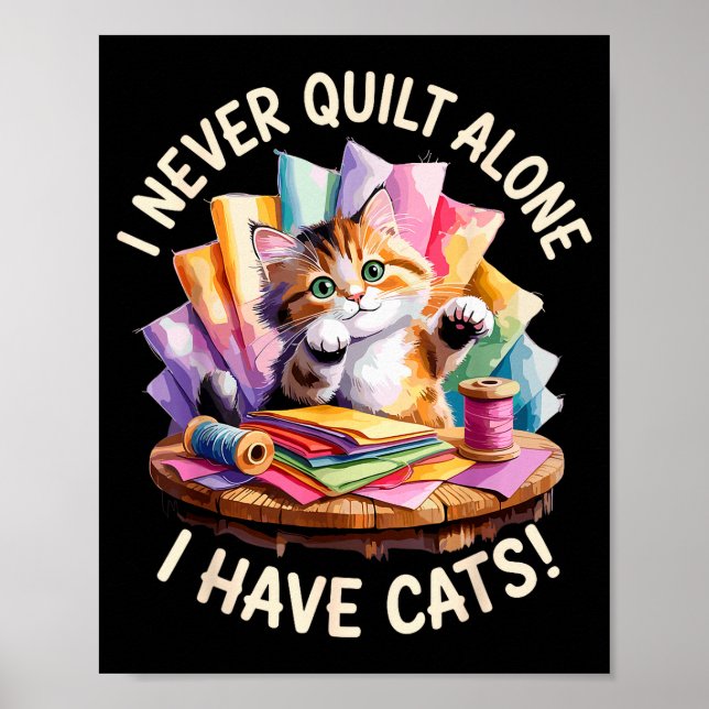 Funny Quilting Art For Men Women Quilt Lover Sewin Poster (Front)