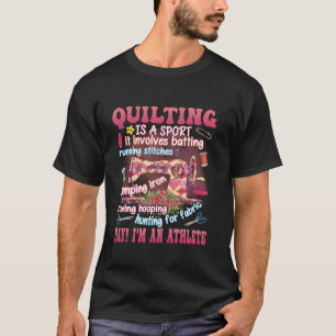 Funny Quilting Art For Women Sewing Quilter Sewer T-Shirt
