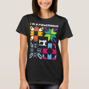 Funny Quilting Designs For Women Girls Quilt Lover T-Shirt