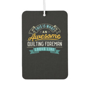 Funny Quilting Eman Awesome Job Occupation Car Air Freshener
