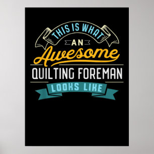 Funny Quilting Eman Awesome Job Occupation Poster