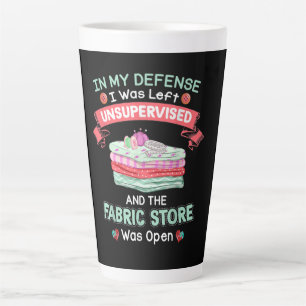 Funny Quilting Fabric Quilters Latte Mug