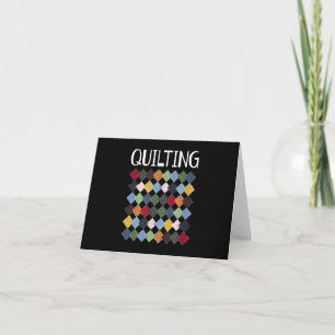 Funny Quilting Lovers Birthday Gifts Quilting Card