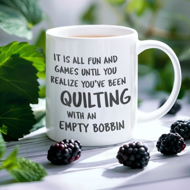 Funny Quilting Problems Quote for Quilters Coffee  Mug (Creator Uploaded)