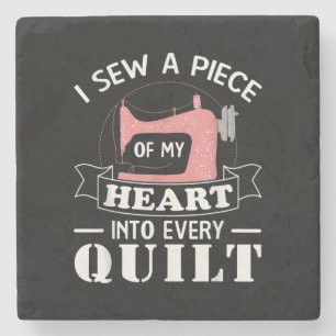 Funny Quilting Quilters Gifts Stone Coaster