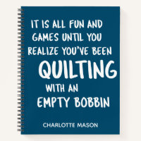 Funny Quilting Quote for Quilters Personalised