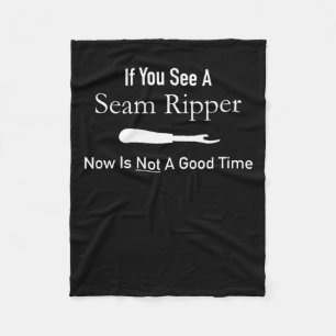 Funny Quilting Seamstress Gift Idea Quilting Fleece Blanket