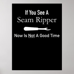 Funny Quilting Seamstress Gift Idea Quilting Poster