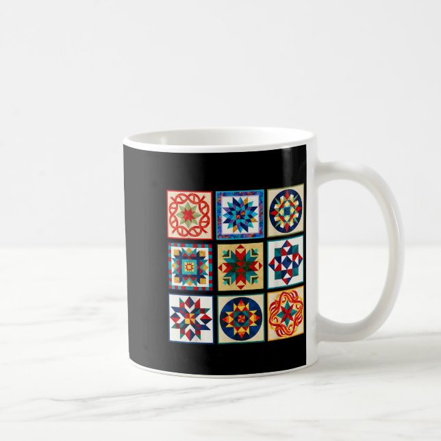 Funny Quilting Sewing Make A Quilt Patterns Quilte Coffee Mug (Right)