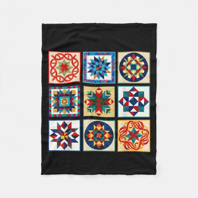 Funny Quilting Sewing Make A Quilt Patterns Quilte Fleece Blanket (Front)