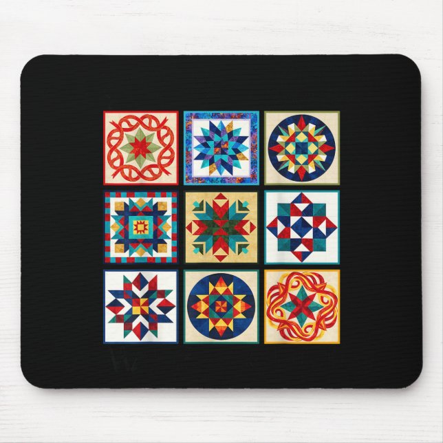 Funny Quilting Sewing Make A Quilt Patterns Quilte Mouse Pad (Front)