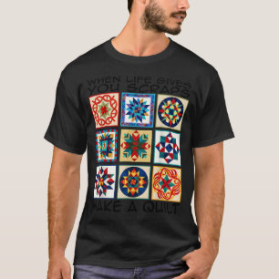 Funny Quilting Sewing Make A Quilt Patterns Quilte T-Shirt