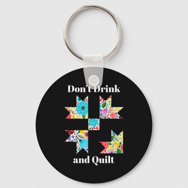 Funny Quilting Sewing Quilt Quilter Gift  Key Ring (Front)