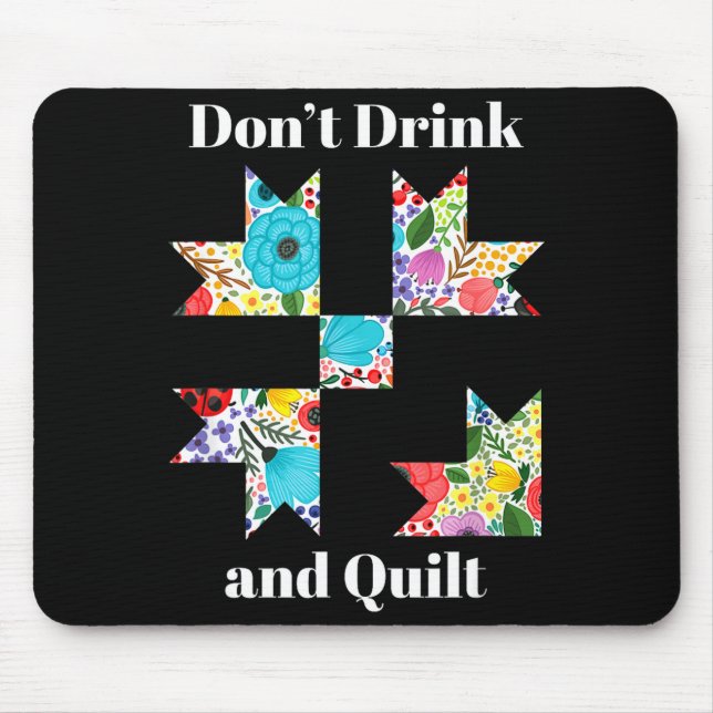 Funny Quilting Sewing Quilt Quilter Gift  Mouse Pad (Front)