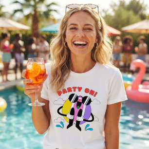 Funny quirky “Party On!” T-Shirt