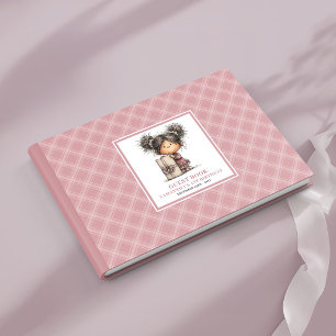 Funny quirky teenager girl 5th birthday guest book