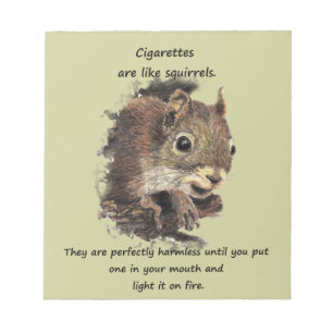 Funny Quit Smoking Motivational Quote Notepad