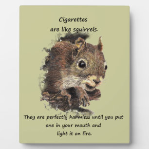 Funny Quit Smoking Motivational Quote Plaque