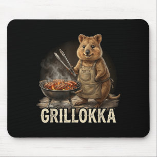 Funny Quokka Pitmaster Bbq Smoker Grill Party Gift Mouse Pad