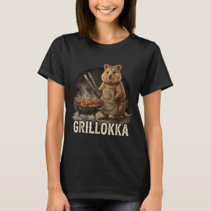 Funny Quokka Pitmaster Bbq Smoker Grill Party Gift T-Shirt