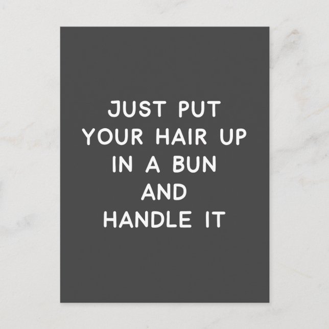 Funny Quote About Life Advice and Resilience Postcard (Front)