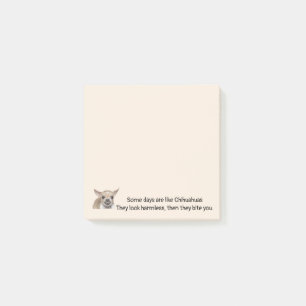 Funny Quote about Life with Chihuahua Dog Post-it Notes