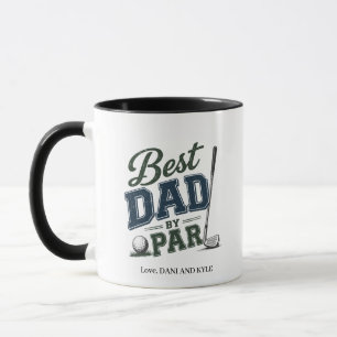 Funny Quote Best Dad by Par Golf Coffee Mug