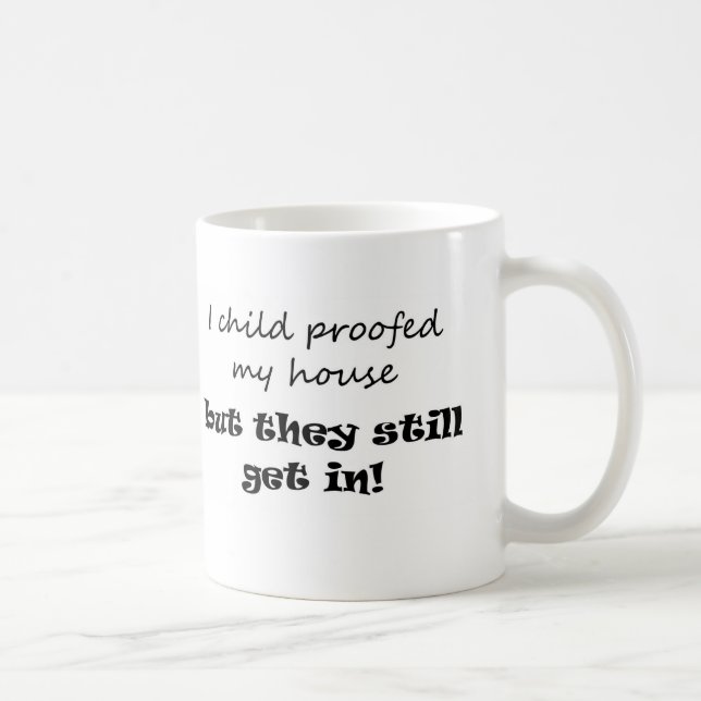 Funny quote black and white cute script typography coffee mug (Right)