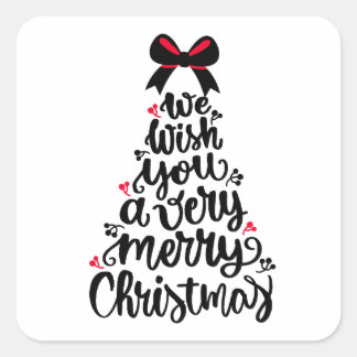 Funny Quote Chritmas - Christmas Tree Lovers Square Sticker