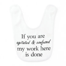 Funny quote cute baby bibs joke clothes gifts