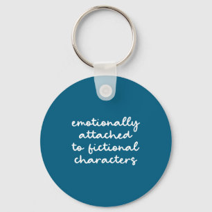 Funny Quote For Book Lovers Modern Script Key Ring