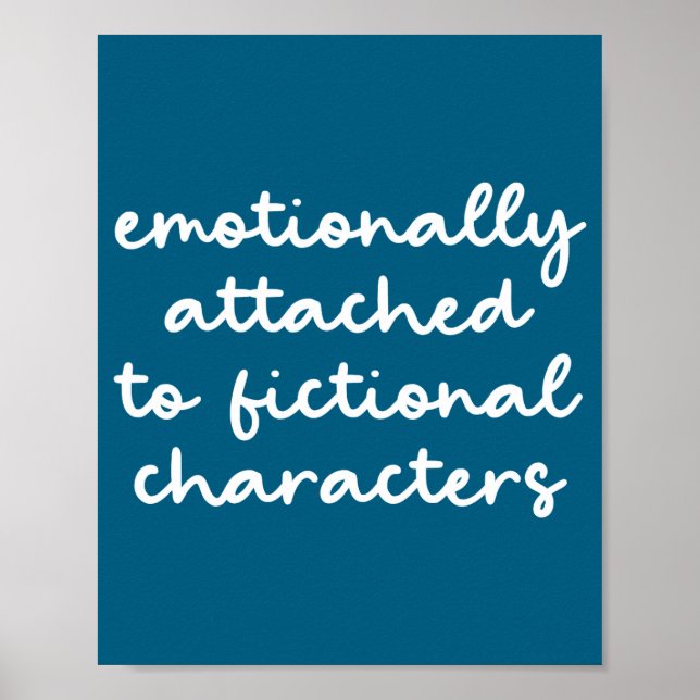 Funny Quote For Book Lovers Modern Script  Poster (Front)
