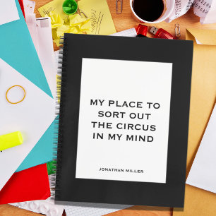 Funny Quote for Busy People To Do List Notebook