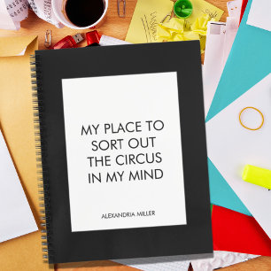 Funny Quote for Busy People To Do List Notebook