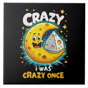 Funny quote for cheese lovers ceramic tile