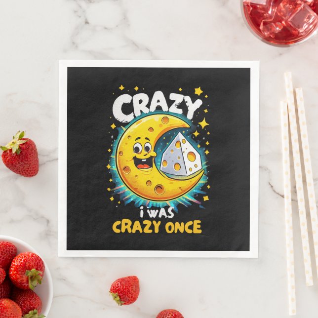 Funny quote for cheese lovers napkin (Insitu)