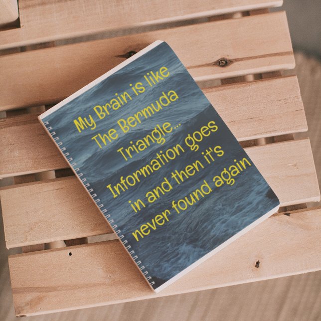 Funny Quote for Forgetful People To Do List Spiral Notebook (Creator Uploaded)