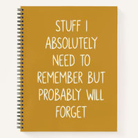 Funny Quote for Forgetful People To Do List Yellow