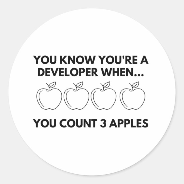 Funny quote for software programmers  classic round sticker (Front)