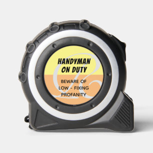 Funny Quote   Handyman on Duty   Monogrammed 1
