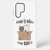 Funny quote Home is where your cat is