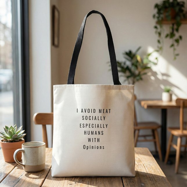  Funny quote humorous black and white typographic Tote Bag (Creator Uploaded)