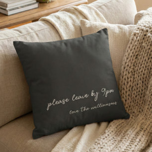 Funny Quote Introvert Humor Custom Black White Cushion