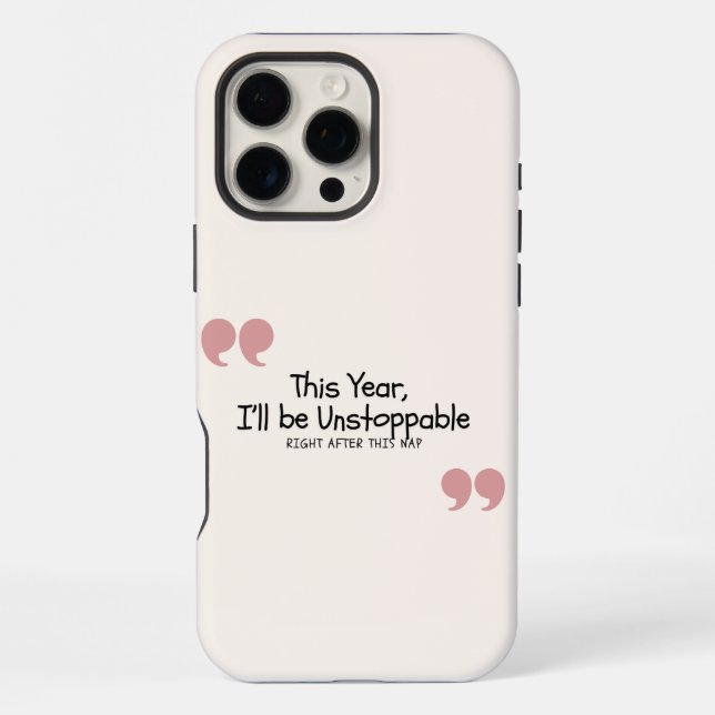 Funny Quote iPhone Case (Back)