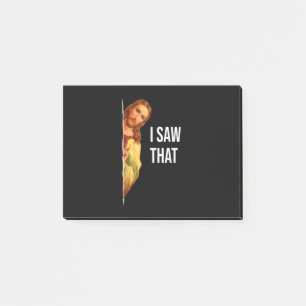 Funny Quote Jesus Meme I Saw That Christian God Wo Post-it Notes