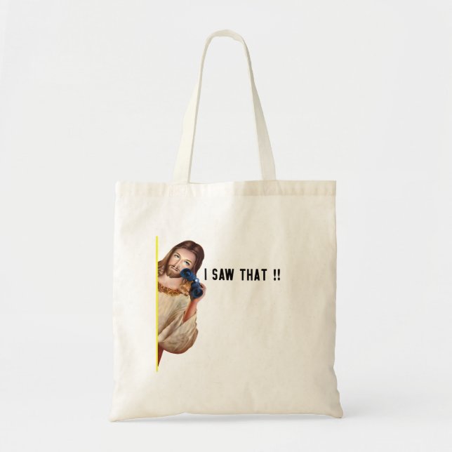 Funny Quote Jesus Meme I Saw That Christian womens Tote Bag (Front)