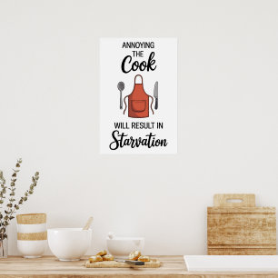 Funny Quote Kitchen Poster