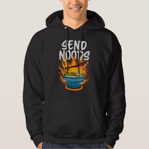 Funny Quote Love Noods Send Noodles Joke Ramen Hoodie