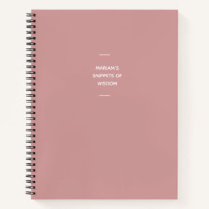 Funny Quote Name   Pink Modern Simple To Do List Notebook